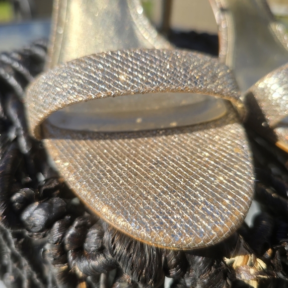 Michael Kors Gold Glitter Heels - Picture 15 of 16